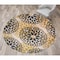 World Rug Gallery Modern Floral Circles Design 6'6'' Round Yellow Area Rug 9099YELLOW6RND - alternate 1